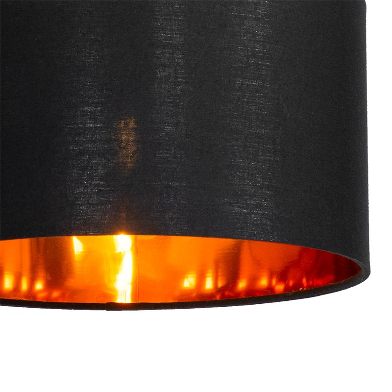 Moderne hanglamp zwart met goud 125 cm 3-lichts - VT 3