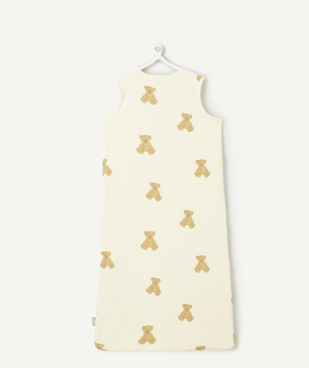 JOLLEINGIGOTEUSE SANS MANCHES BLANC CASSÉ TEDDY BEAR