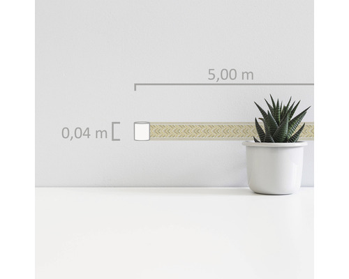 Rand 36915-1 Vinyl zelfklevend ornament goud 5 m x 4,4 cm