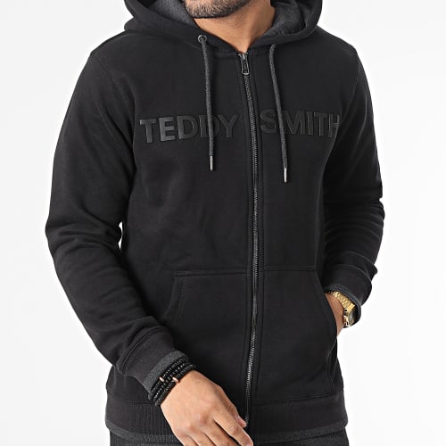 Sweat Zippé Capuche Giclass 10913638D Gris Anthracite