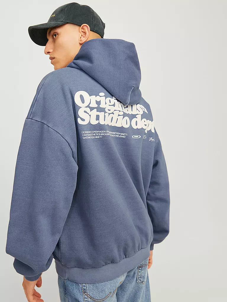 JACK & JONES Kapuzensweater - Hoodie JORVERMONT blau
