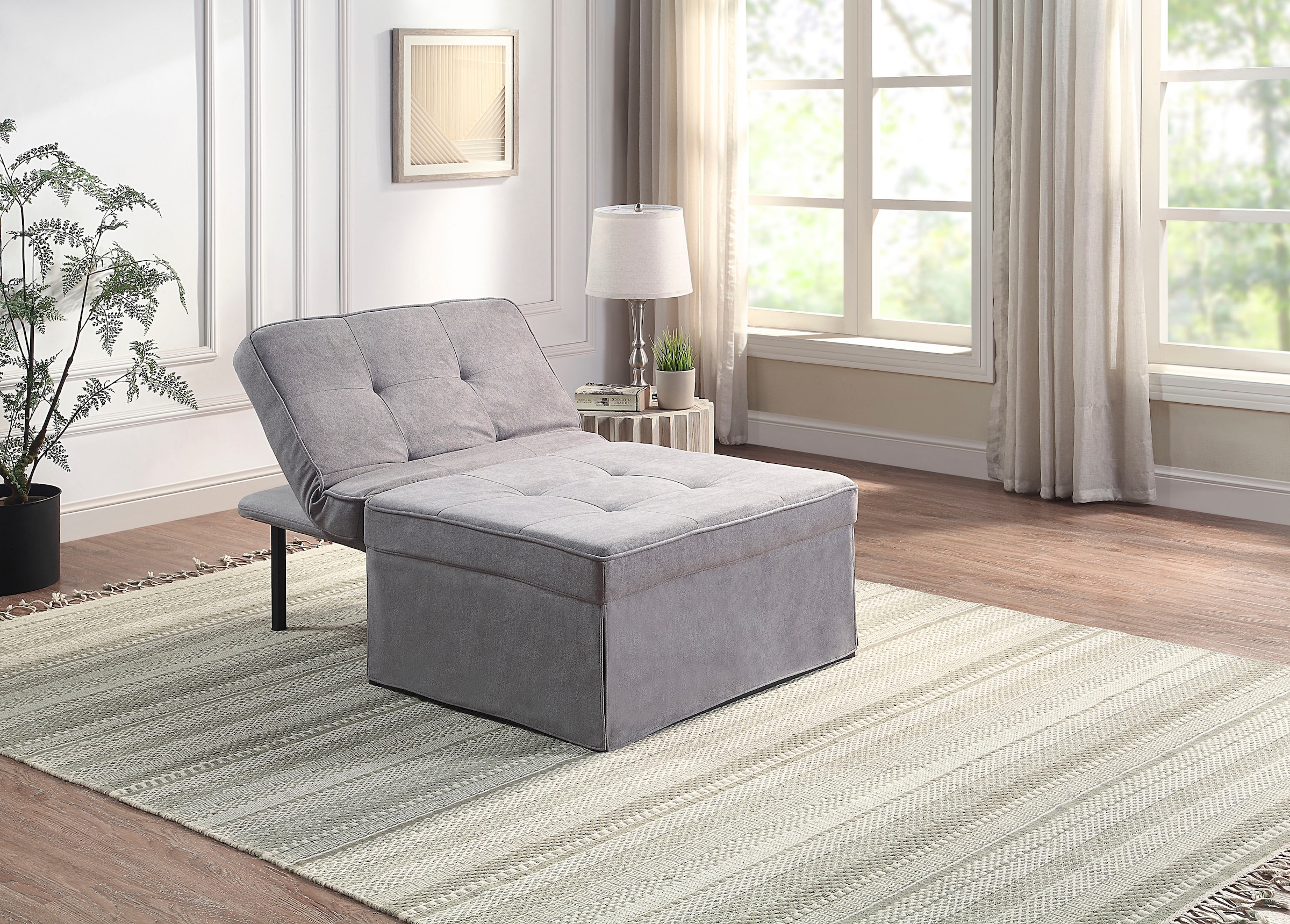 ATLANTIC home collection Schlafsofa »Finn« wandelbar zum Loungesessel, Relaxliege und Gästebett, inkl. Kissen