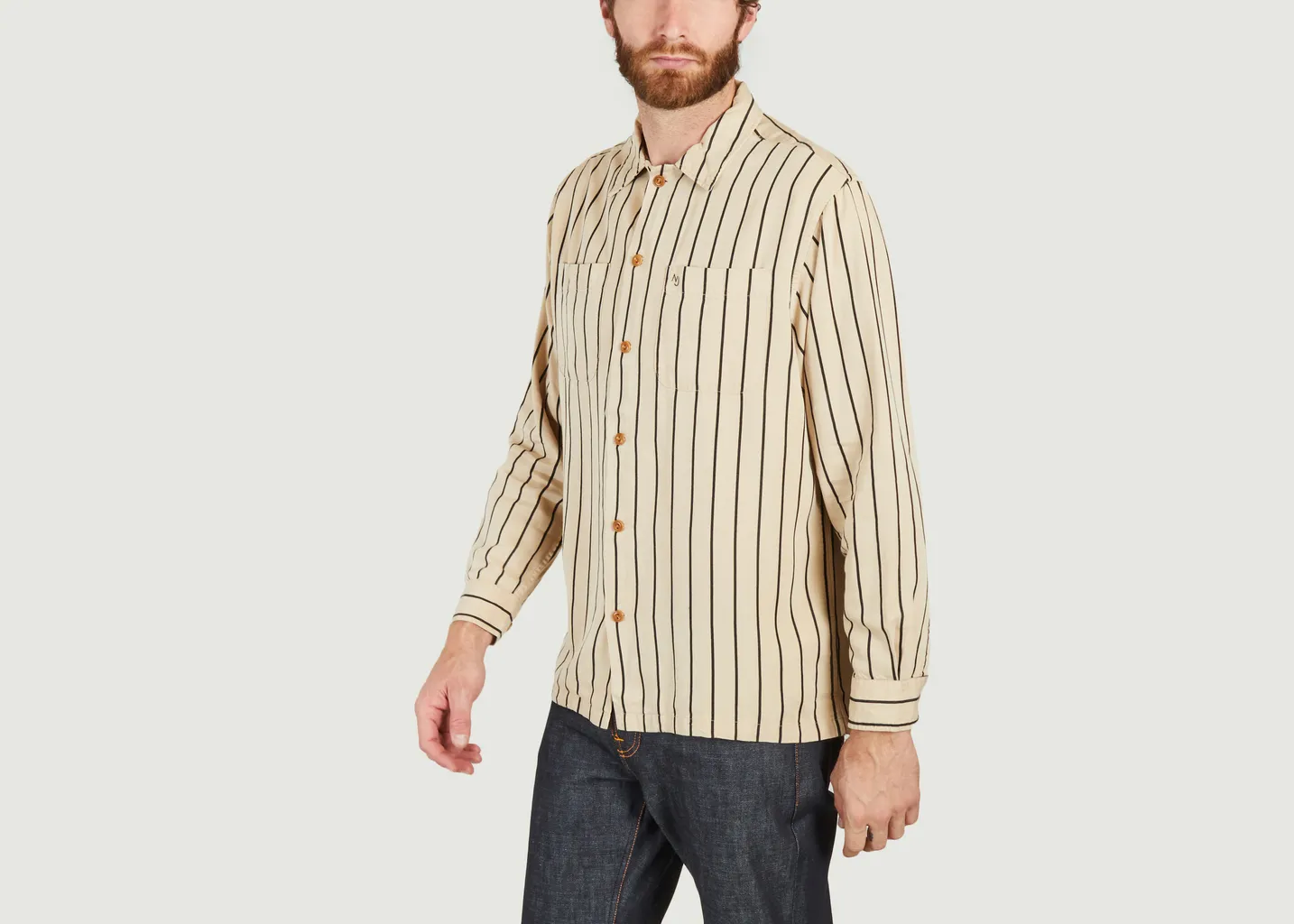 Chemise à rayures Vincent Nudie Jeans