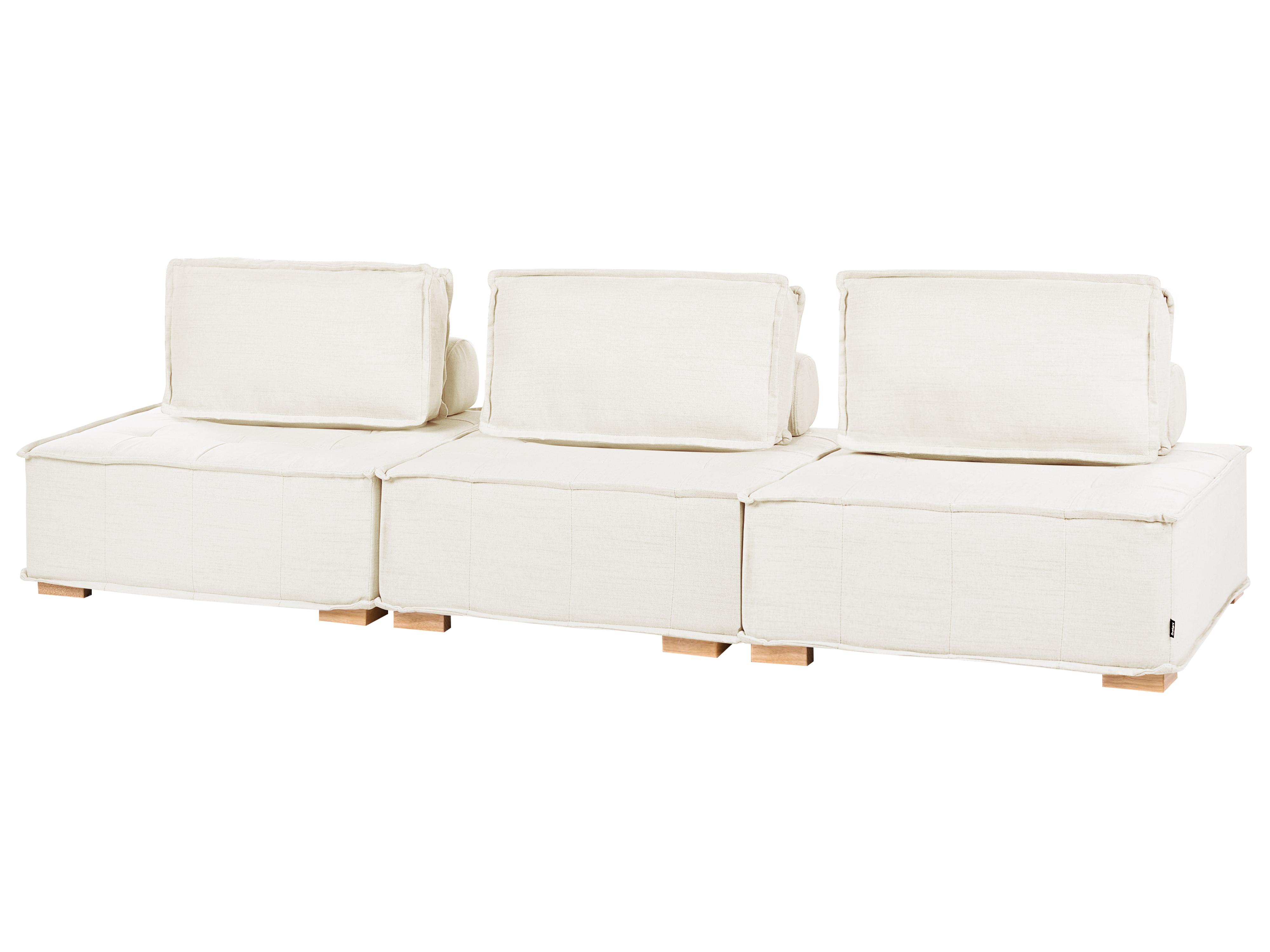 Modulaire bank 3-zits TIBRO Stof Gebroken wit