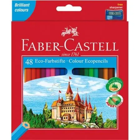 Faber-Castell Buntstifte Castle 48er Kartonetui mit Spitzer