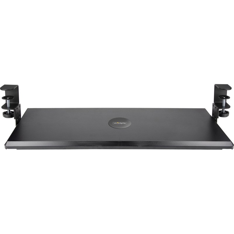 StarTech.com Support Clavier Coulissant Sous Bureau - Support Clavier Ergonomique à Pince en C - Tiroir Clavier Coulissant, Jusqu'à 12kg - Tablette Coulissante, Clavier et Souris - Porte Clavier (100/120 ou 140mm)