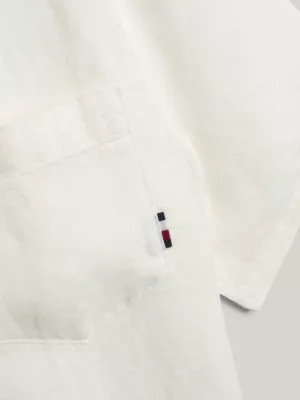 Camisa de manga curta Tommy Hilfiger x Vacation em linho