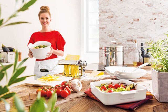 GEFU Nudelmaschine PASTA PERFETTA silberfarbig