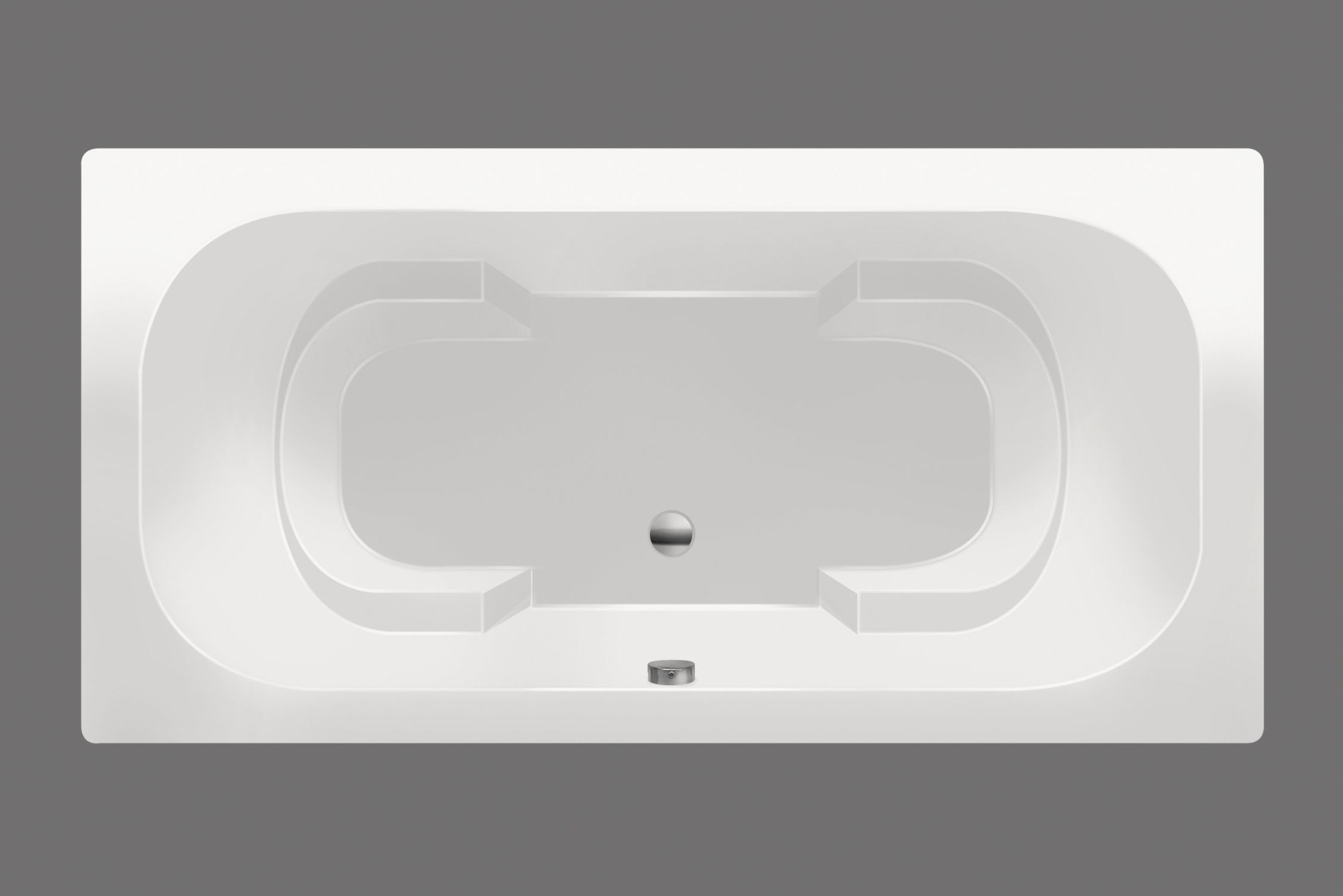 Xenz Tanga Ligbad 180x90x48cm Edelweis