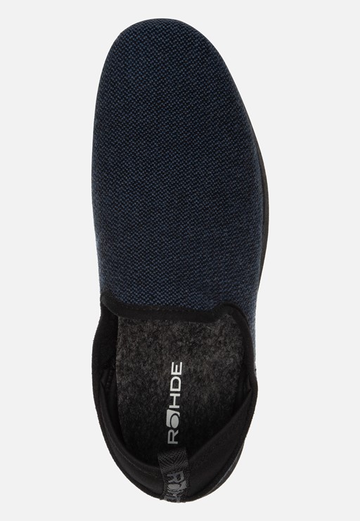 Rohde Pantoffels blauw Vilt