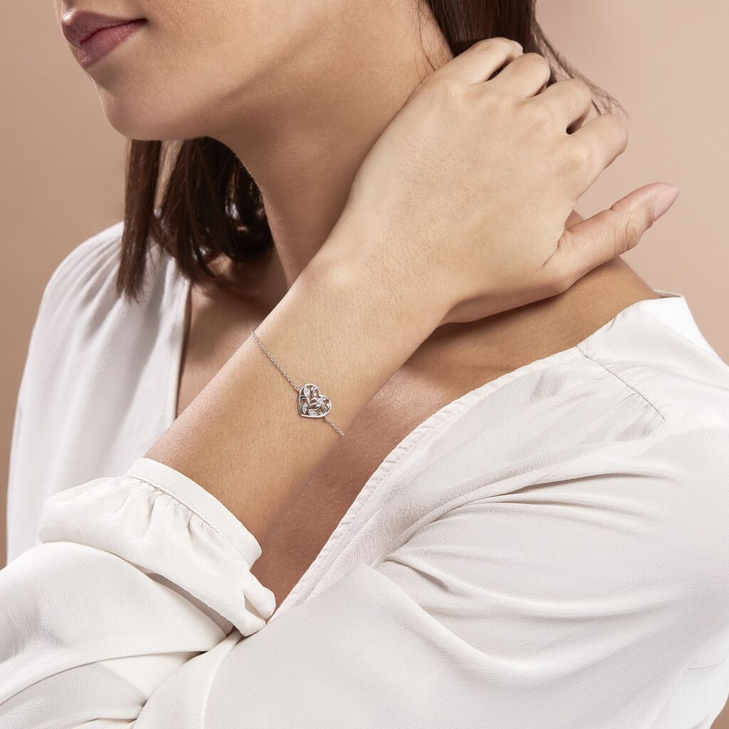 Bracelet Douglas Argent Blanc Oxyde De Zirconium