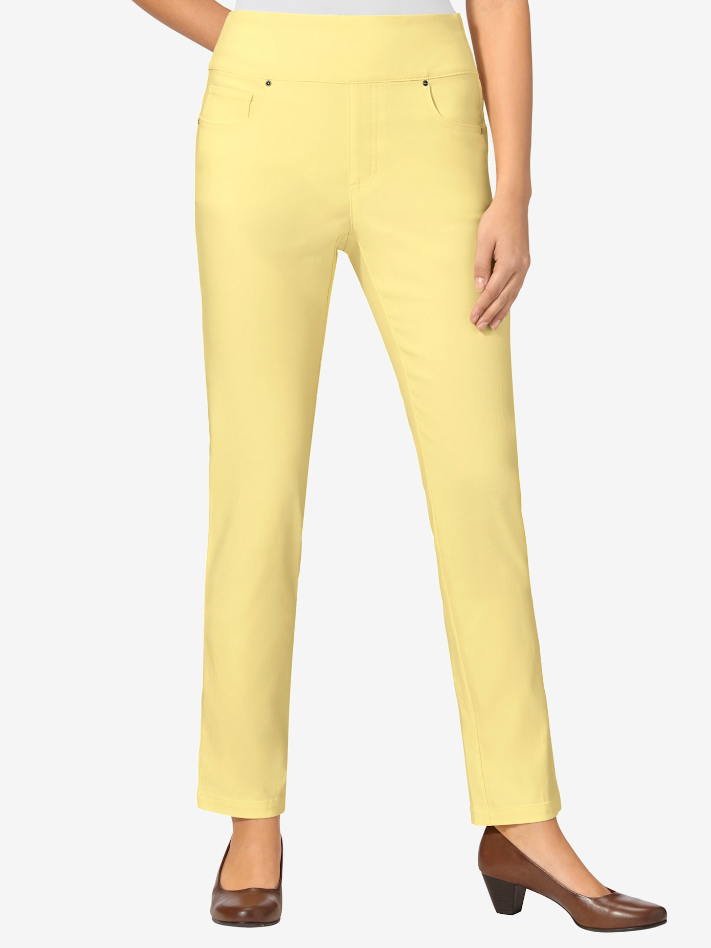 Pantalon ceinture haute affinante à glissière