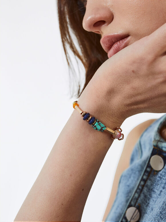 Pulseira ajustável multicolorida - Multicor