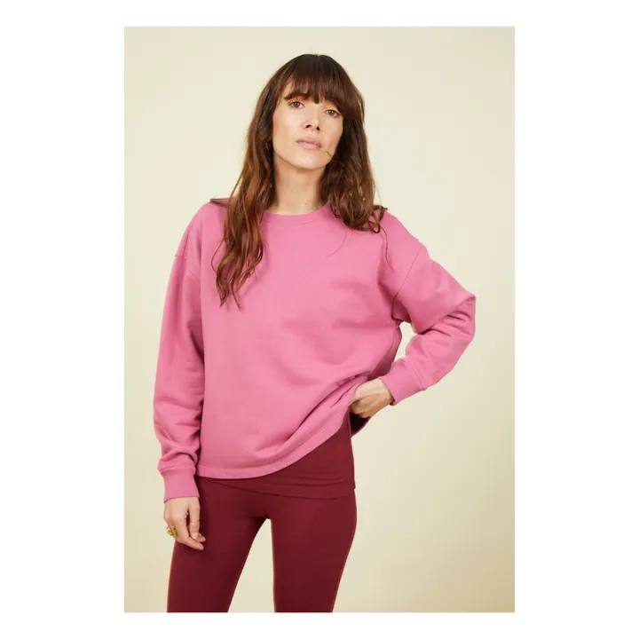SMALLABLE BASICS Sweat Femme en Coton Bio | Vieux Rose