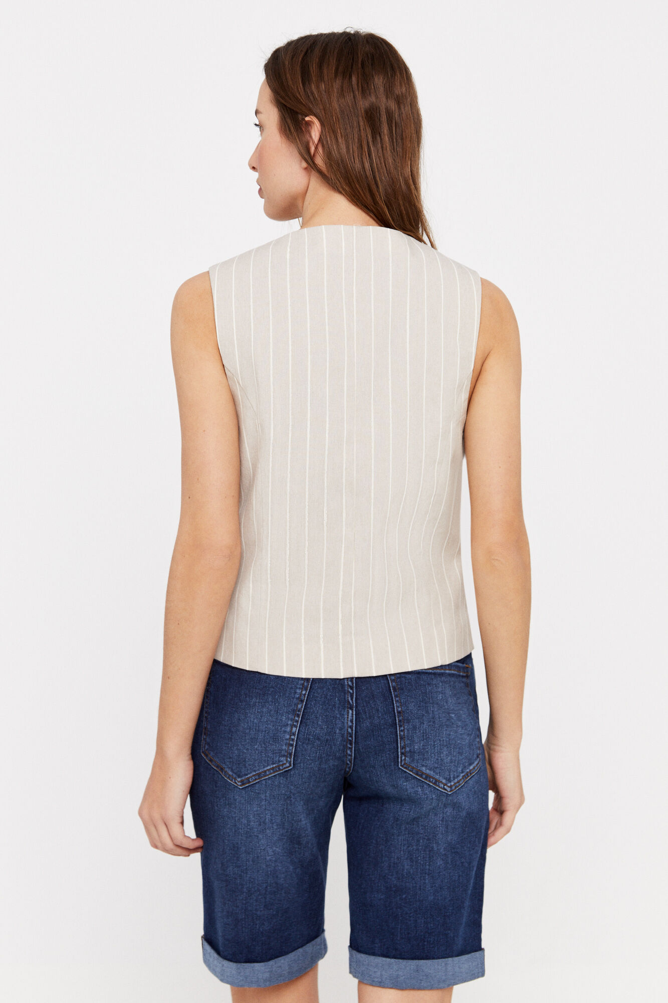 Bermuda jeans de 5 bolsos - Azul