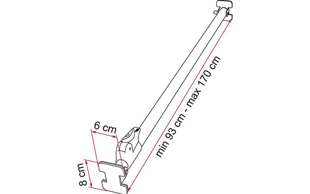 Fiamma Sicherungsstange Luggage Bar 170 cm