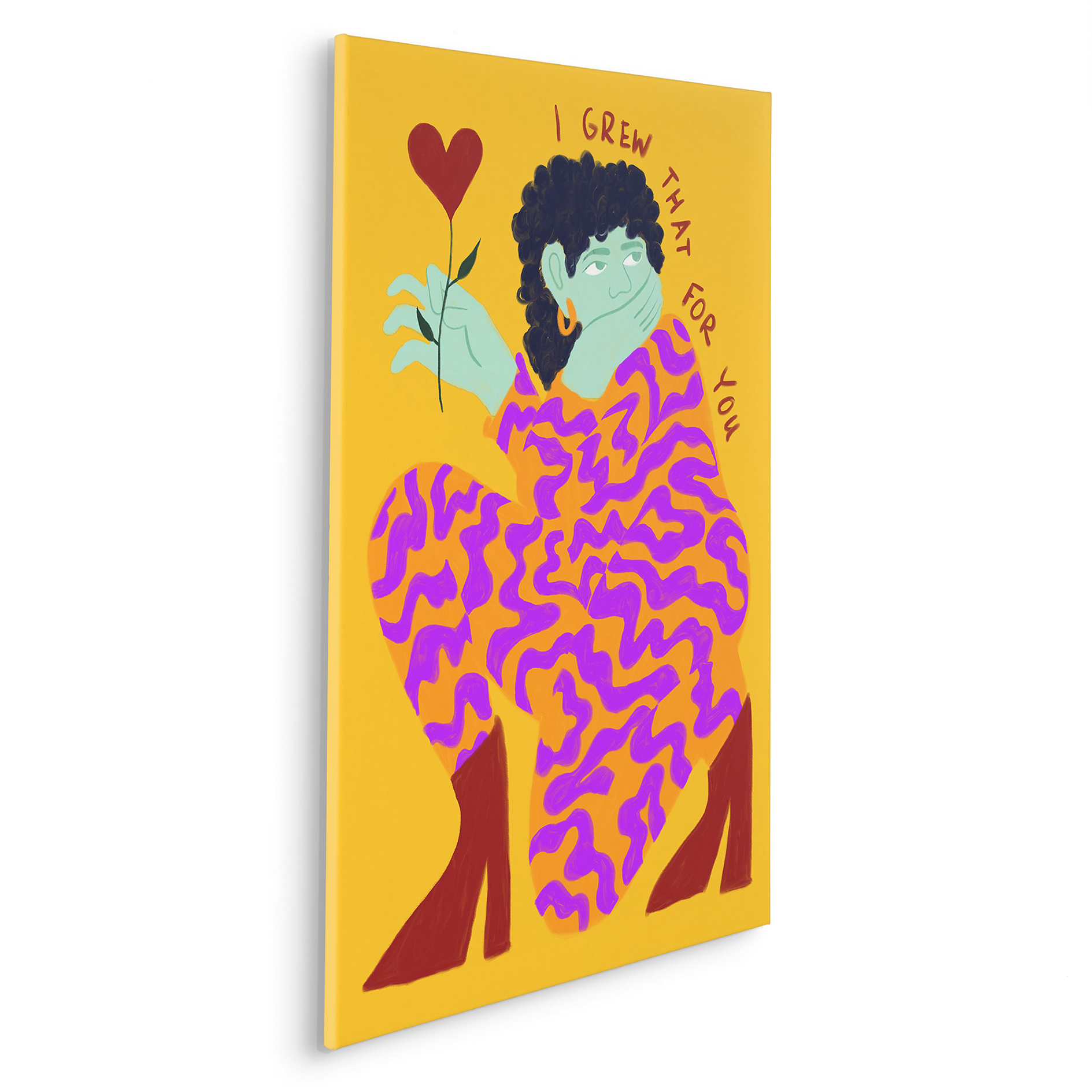 Keilrahmenbild FOR YOU - bunt - 60x90 cm