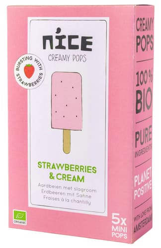 Nice BIO Erdbeere mit Sahne Multipack 5 x 45ml