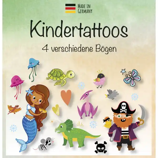 Kindertattoos 4 verschiedene Bögen