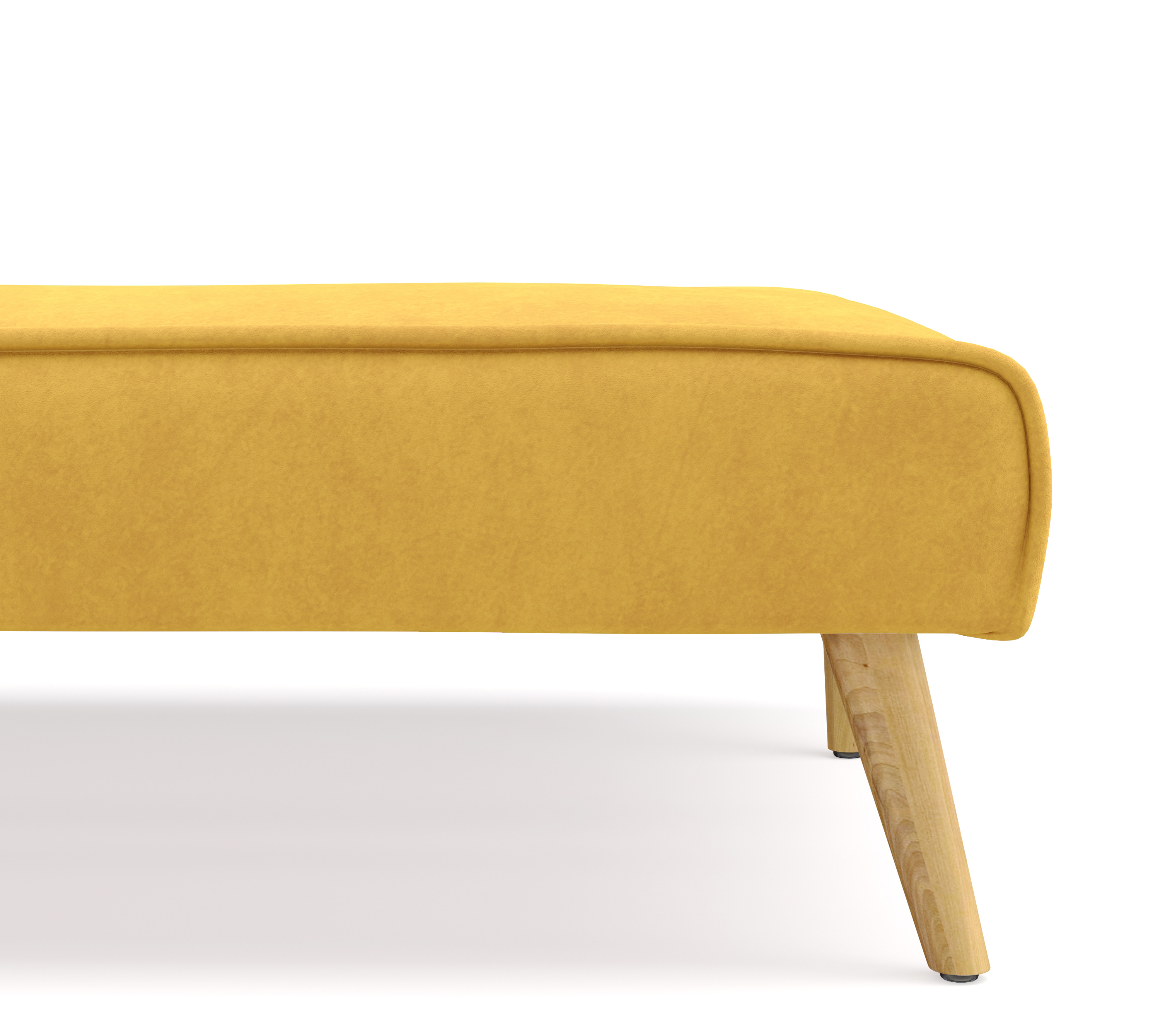Schlafsofa Samt LEA gelb