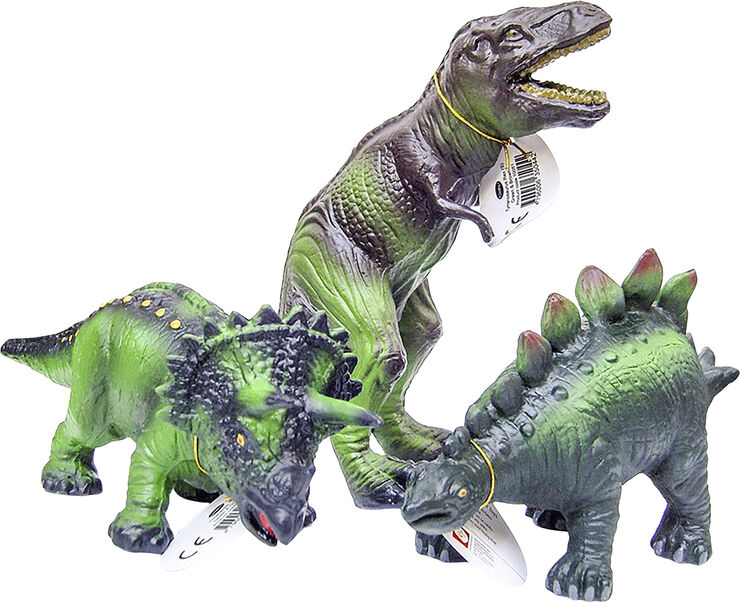 Green Rubber Toys Green Rubber Toys - Dinosaurer - sæt med 3