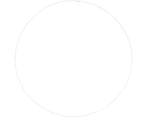 Witte metalen ring, 15 cm