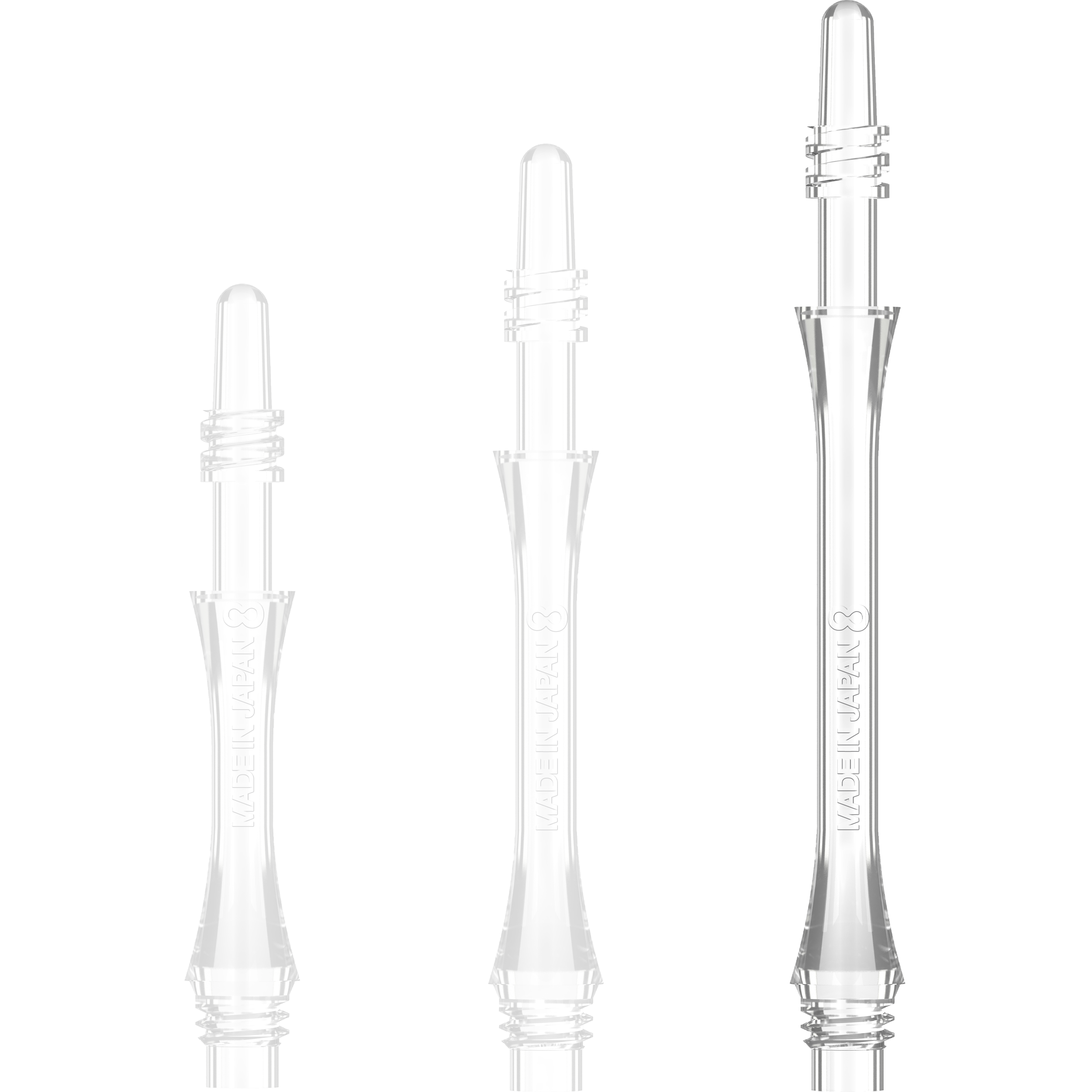 8 Flight - Slim Spin Shaft - Transparent