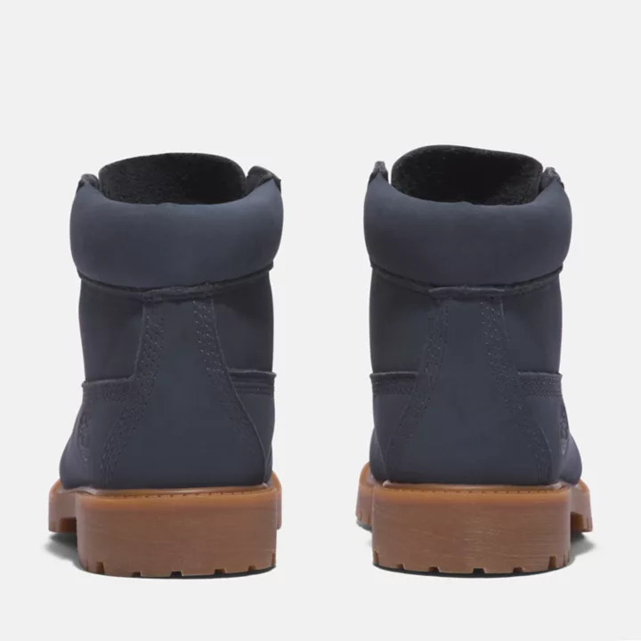 Bottine 6-inch imperméable à lacets Timberland Premium junior en bleu foncé
