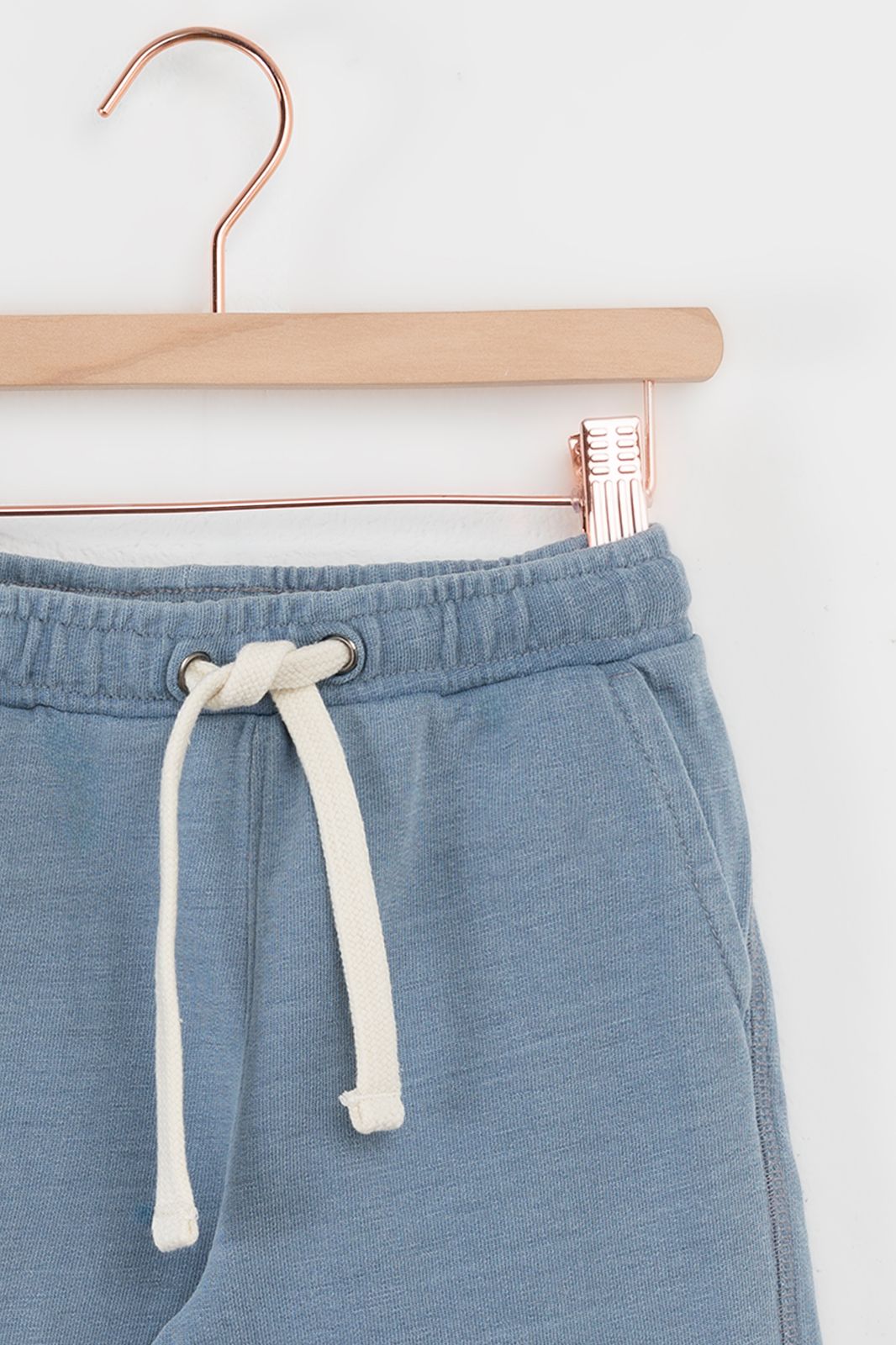 Blauwe jogger shorts
