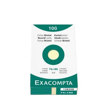 Exacompta 13820B Karteikarten, gelb
