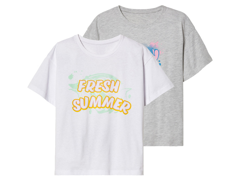 2 meisjes T-shirts
