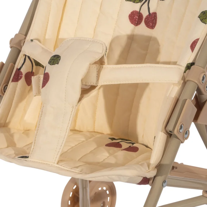 Konges Sløjd - Puppen Kinderwagen, fleur decor