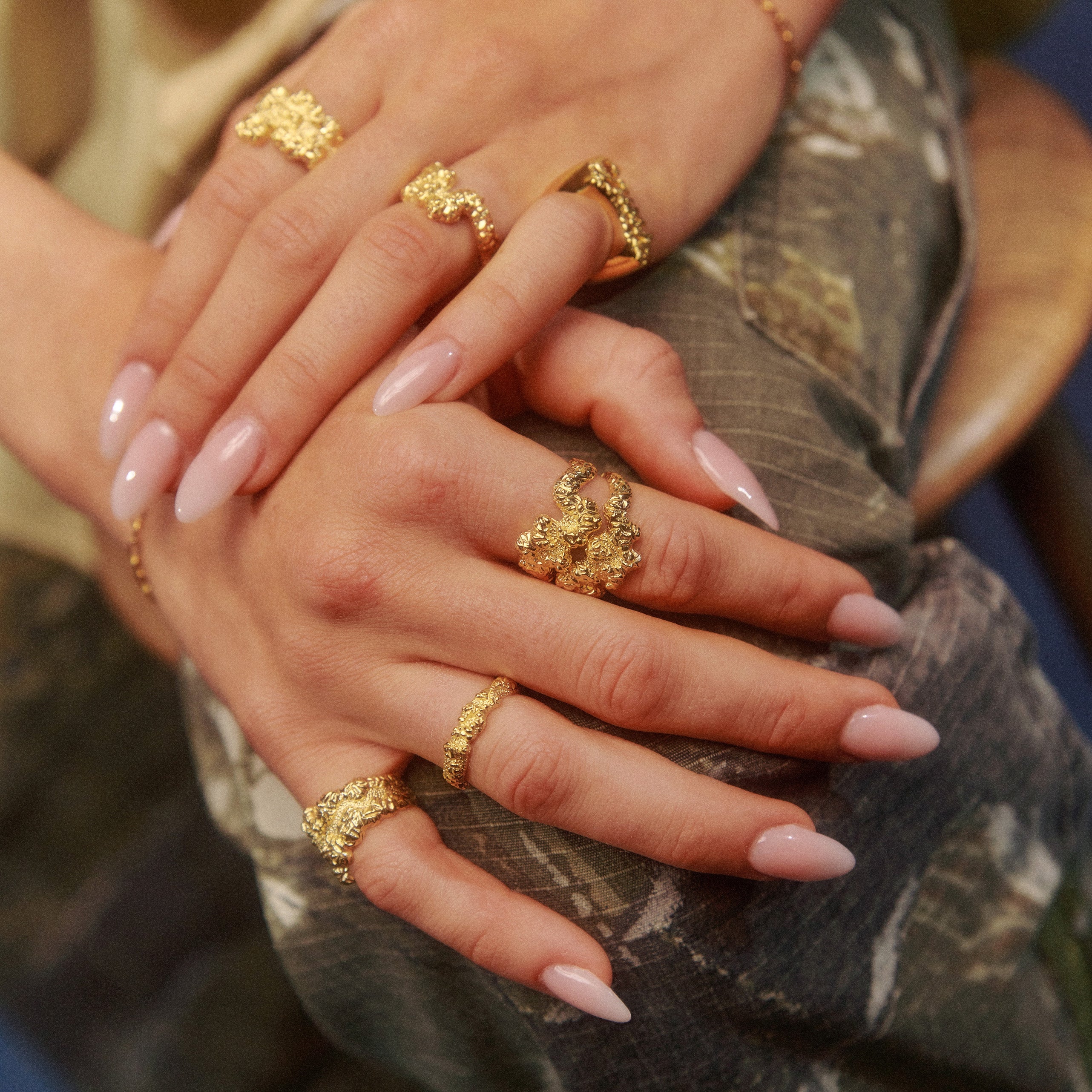 Camille Brinch  Stacking Crush ring - forgyldt