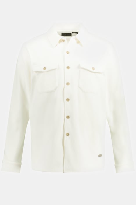 Hemd, Overshirt, Langarm, Fleece