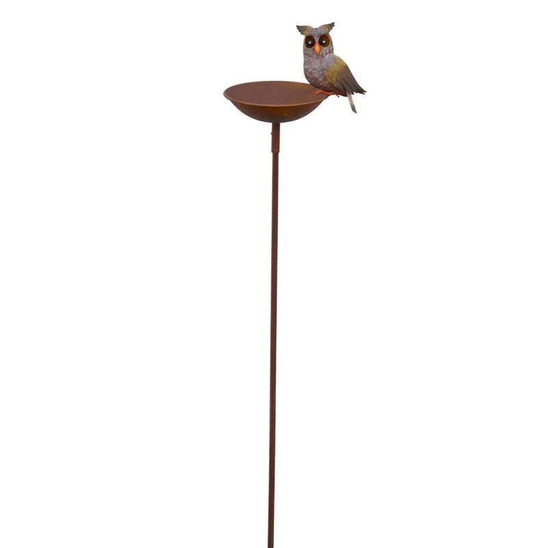 Tuteur mangeoire hibou 25x17x125 cm