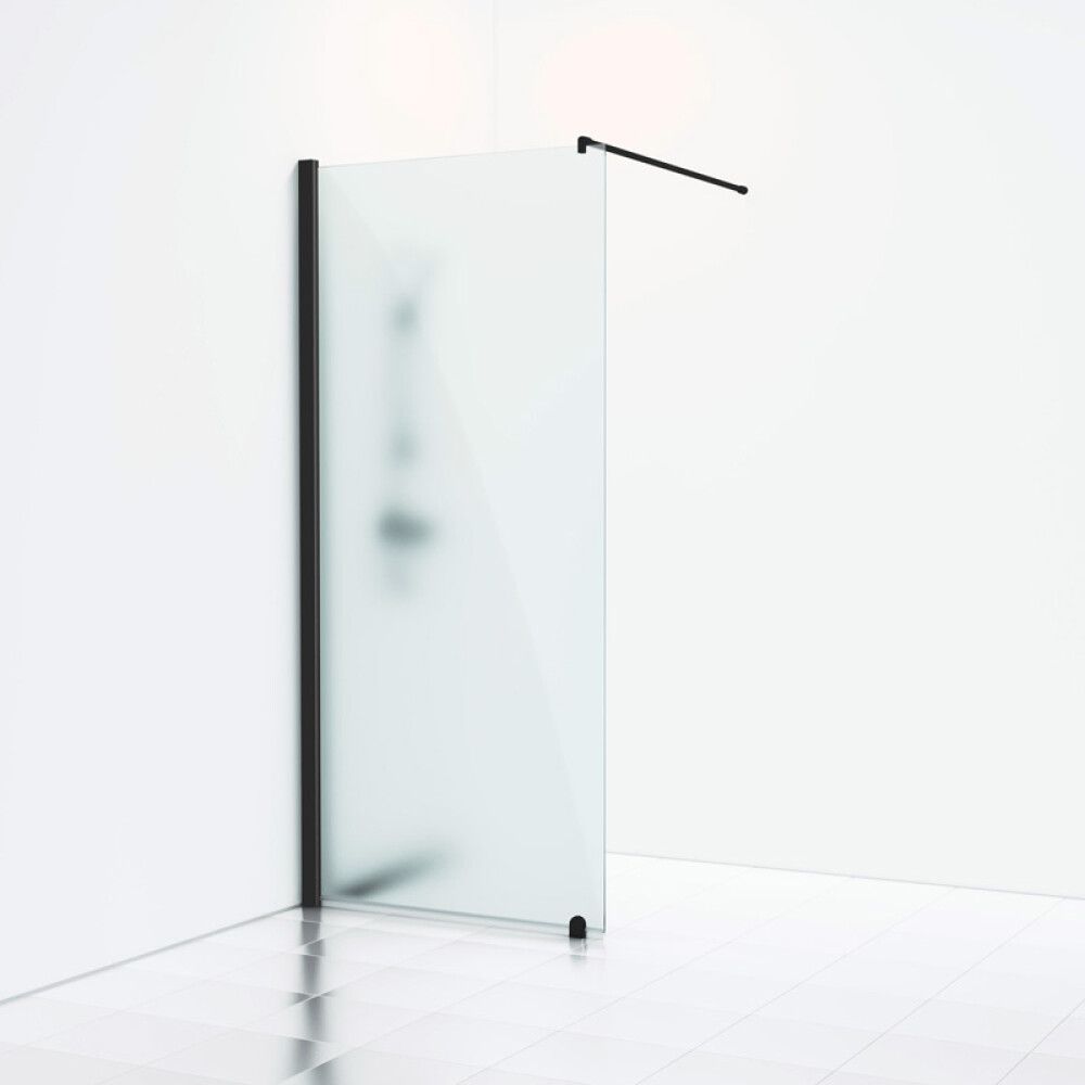 DUSJVEGG SVEDBERGS SKOGA FAST 90CM SVART/FROSTET GLASS