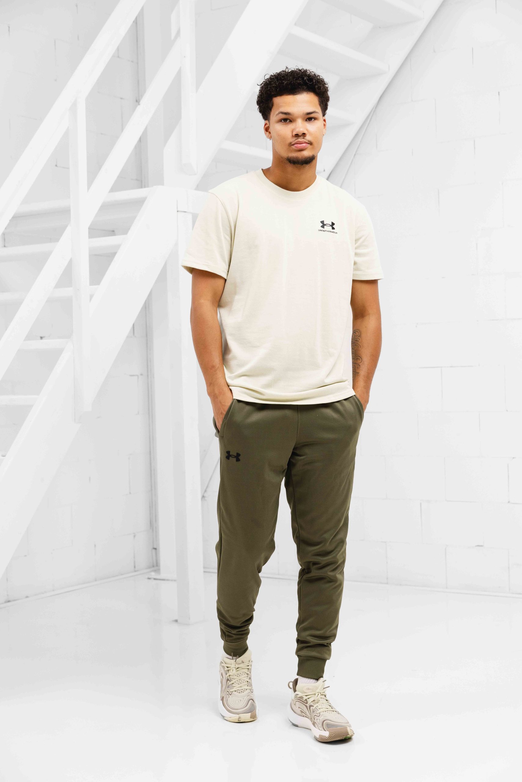 Under Armour Fleece Trainingsbroek Heren Groen