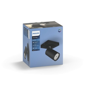 Philips opbouwspot Kosipo LED zwart 230V