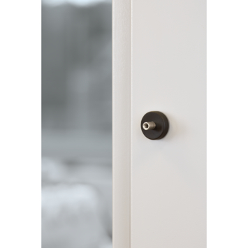 Magneet Neodymium met schroefdraad en busje rubber 25mm