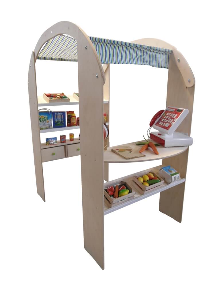 Kaufladen-Marktstand mit Markise