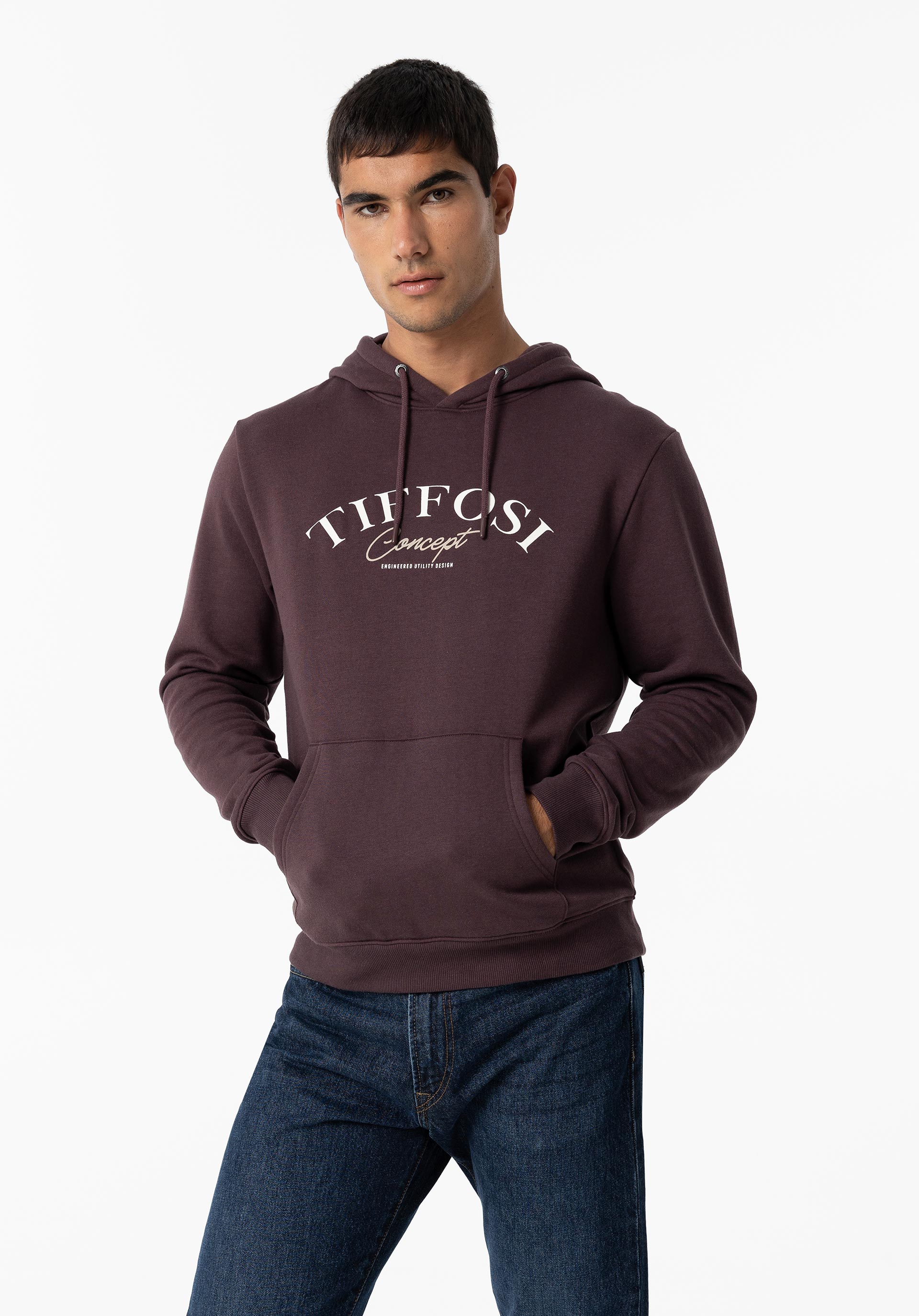 Hoodie com Estampado Frontal