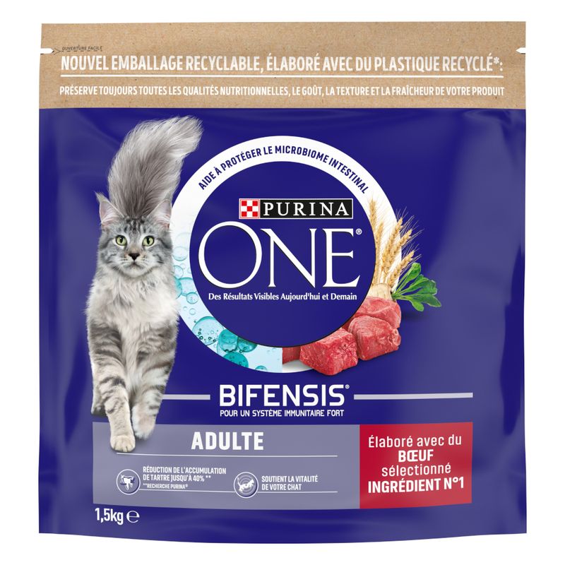 PURINA ONE Adulte bœuf, céréales complètes