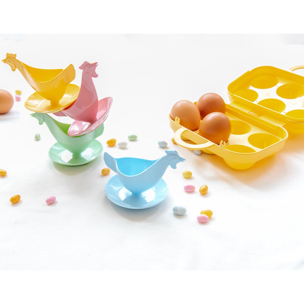 Boite à oeufs jaune Le petit Souk