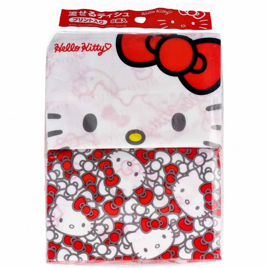 HAYASHI TISSUE - Sanrio Hello Kitty doorspoelbare zakdoekjes