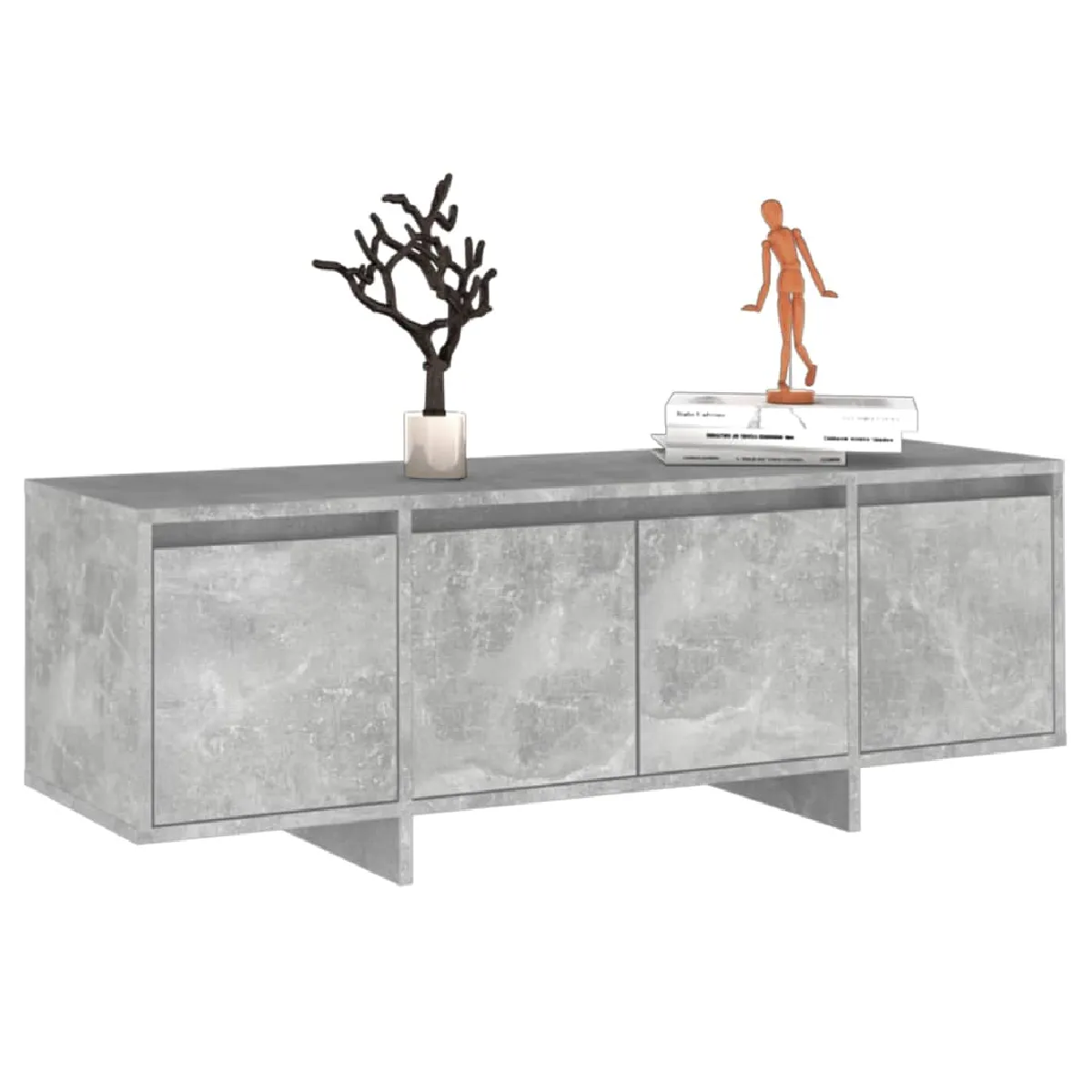 VidaXL Meuble TV - Gris Béton