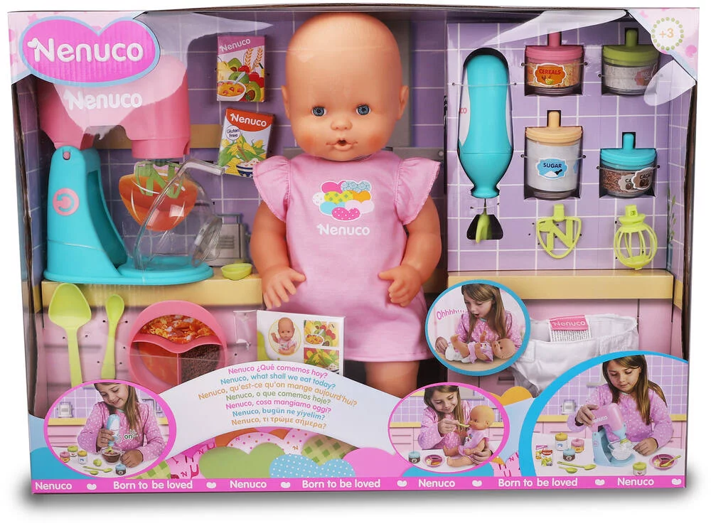 NENUCO POUPON QU'EST-CE QU'ON MANGE AUJOURD'HUI 42 CM