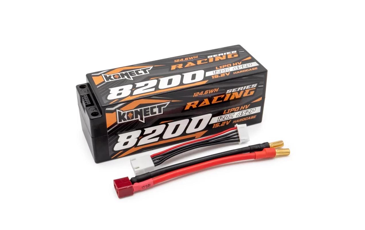 RC-Akku LiHV 8200 mAh 15.2 V 120C 4S2P Racing Series4S LiPo High Voltage Akku für RC-Fahrzeuge