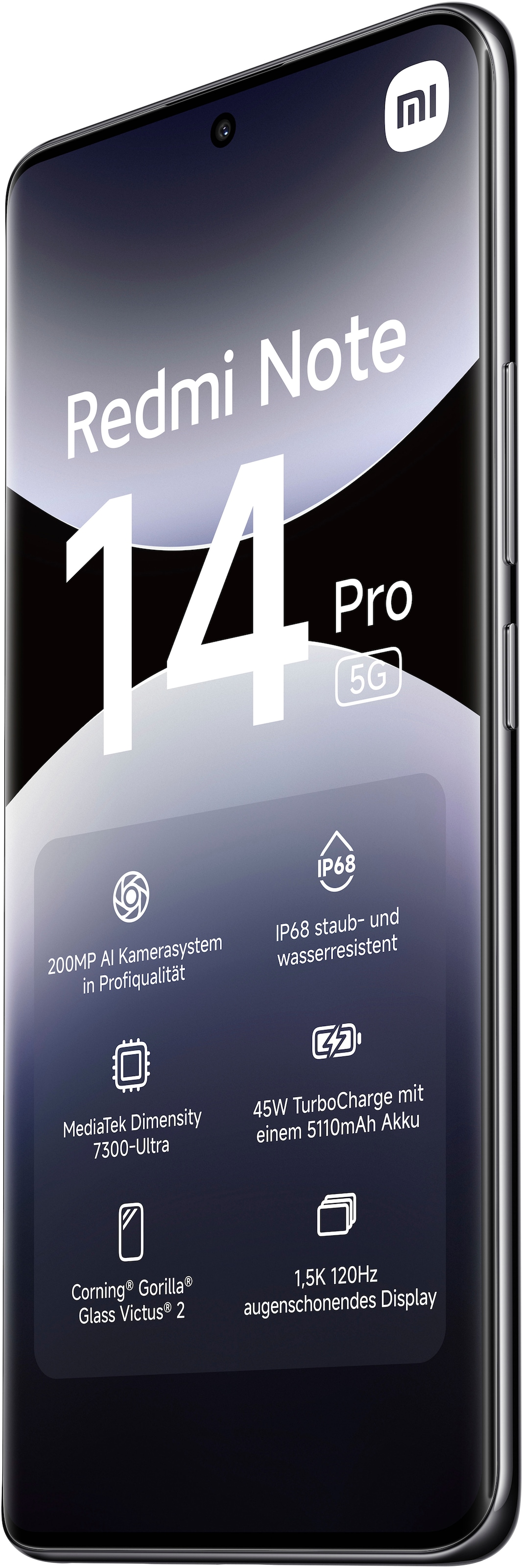 Xiaomi Smartphone »Redmi Note 14 Pro 5G« Mitternachtsschwarz