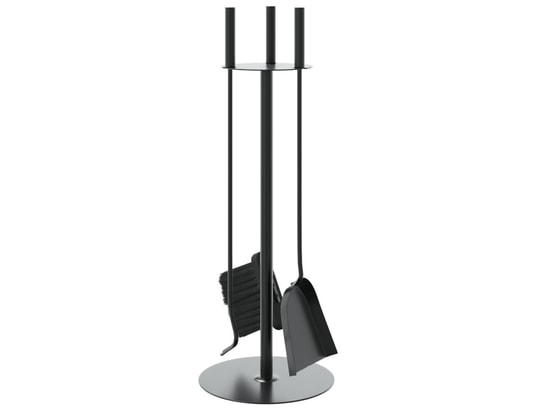 VIDAXL - Accessoires cheminée Set d’outils de cheminée 4 pcs 22x59 cm acier