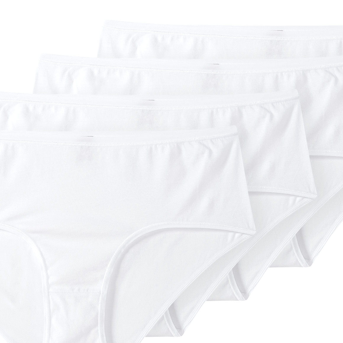 Gina Benotti 4 Damen Pantys im Set weiss